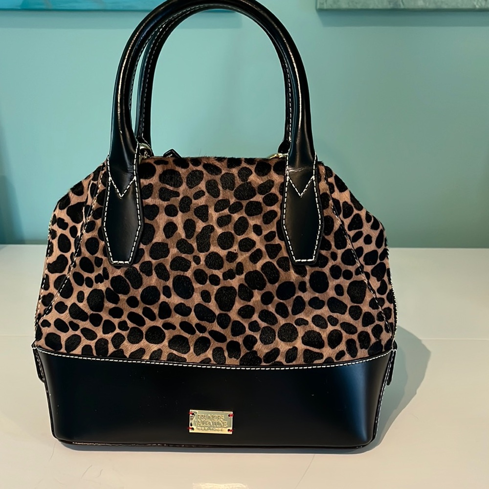 Frances Valentine Small Abby Cheetah Print Calf Hair Tote